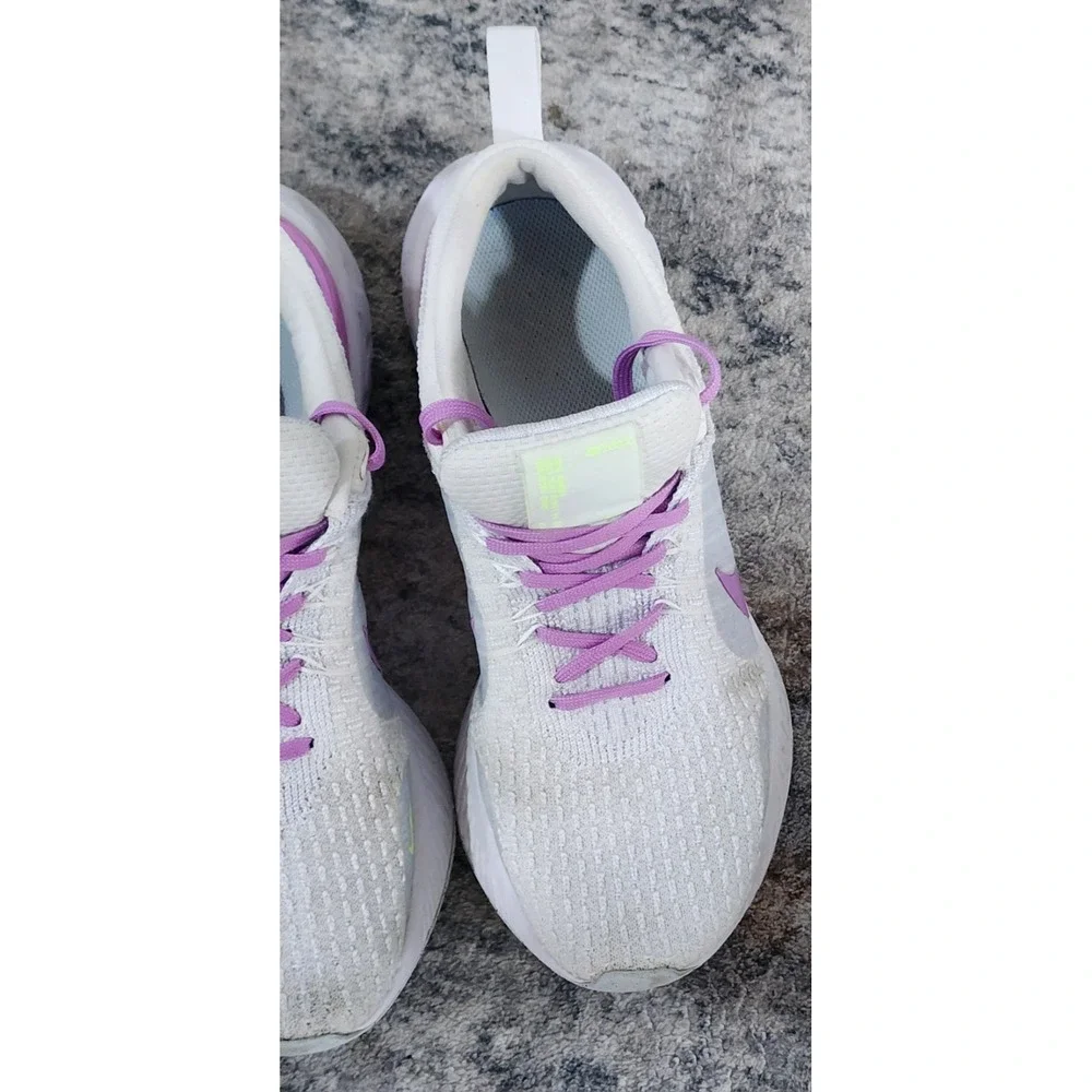 Nike Women's React Infinity Run Fk 3 Wht Prp Running Shoes Size 10 DZ3016 100